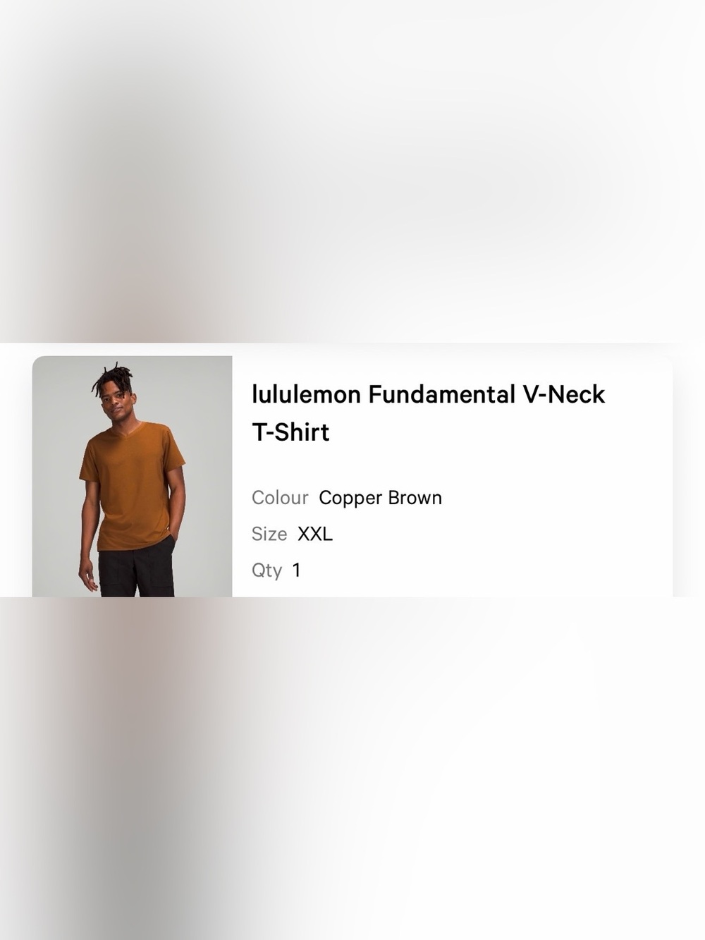 lululemon athletica Copper Brown V-Neck T-Shirt